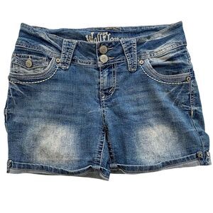 Y2K Wallflower Jean Denim Shorts Juniors Size 7